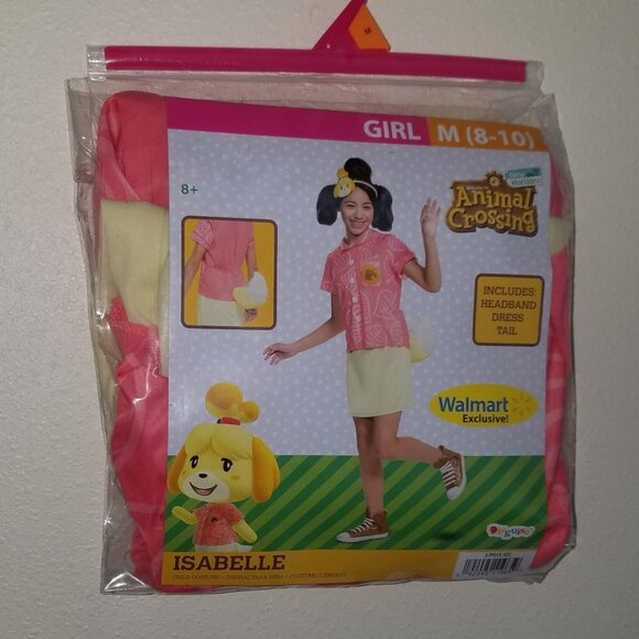 NEW Isabelle Animal Crossing New Horizons Girls Halloween Costume Medium 8-10 - Picture 2 of 4